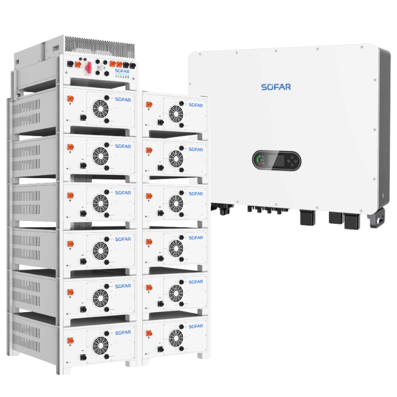 Zestaw hybrydowy SOFAR magazyn energi SOFAR CBS8000 64 kWh + Inwerter HYD-49.9K-T1
