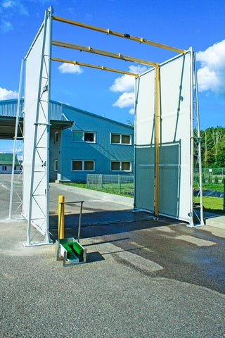 Automatyczna brama bioasekuracyjna 360° z osłonami przeciwwiatrowymi + GRATIS