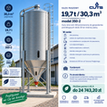 Silos paszowy 19,7 t / 30,3 m³