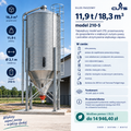 Silos paszowy  11,9 t / 18,3 m³