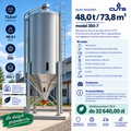 Silos paszowy 48,0 t / 73,8 m³