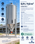 Silos paszowy 5,9 t / 9,0 m³