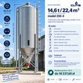 Silos paszowy 14,6 t / 22,4 m³